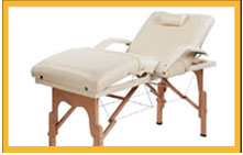 sound healing table reclined